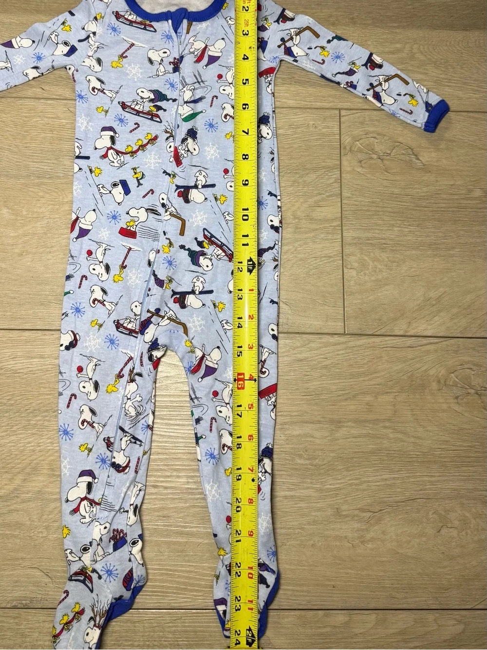 New Y2K 2000 Kids / Toddlers Peanuts Vera Bradley Snoopy Skiing Romper Onesie